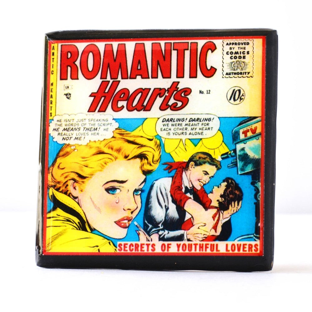 Vintage Romance Comic Book Drink Coasters - Tipsy Cocktail Supply Co.