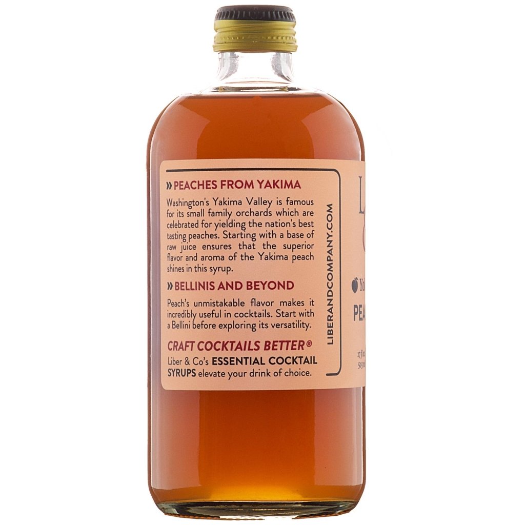 NEW! Yakima Valley Peach Syrup - Tipsy Cocktail Supply Co.