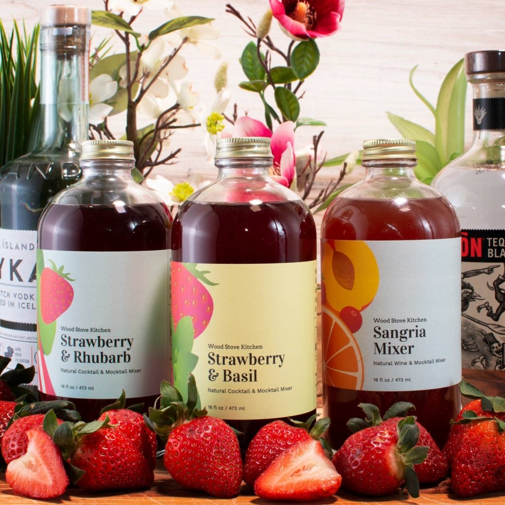 Strawberry & Basil Cocktail Mixer - Tipsy Cocktail Supply Co.