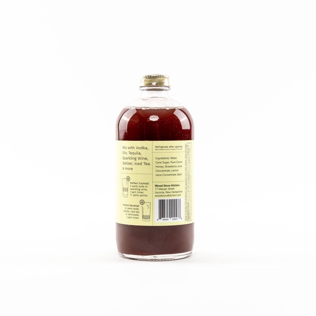 Strawberry & Basil Cocktail Mixer - Tipsy Cocktail Supply Co.